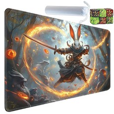 Yuxcfhjfe MTG용 플레이매트 61x35.6cm(24x14인치) TCG 및 CCG 트레이딩 카드 게임 매트 MTG 플레이매트용 미끄럼 방지 고무 보관 가방 및 주, Yux-playmats-2-1A-209