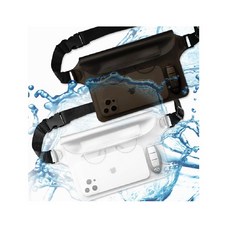 해수욕장 수영장 스마트폰 차키 방수 케이스, 블랙