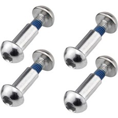 Goucrro MTB 후방 충격 흡수 나사 25-86mm 풀 서스펜션 산악 자전거 볼트 M8 반원형 육각 소켓 잠금 나사 4세트(실버 33MM), Silver, 29MM
