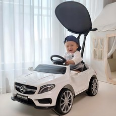 [주비에라] 벤츠 유아 전동 푸쉬카 푸시카, 화이트, 1개