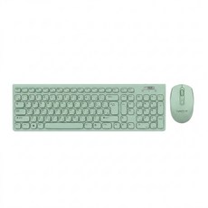 CyberSLIM WMK520 無線靜音鍵盤滑鼠套裝 綠色, 綠, WMK520-G, 人體工學