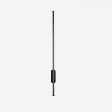 선형 튜브 벽 램프 배경 반대 침대 옆 휴게실 복도 골드블랙 보루, 1pcs black rectangle, cool white, 60cm, 1개