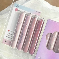 오피스프렌즈 파스텔 틴트 형광펜 4색 세트 마일드 형광펜 다꾸 필기용, 1박스, 로즈블룸