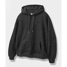 DIMITRI BLACK [크롭선택] ASI 포시즌 에센셜 스웻 후드 티셔츠_블랙