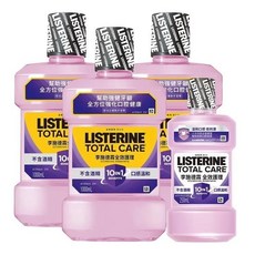 李施德霖 全效護理漱口水 無酒精配方 1000毫升 X 3入 + 250毫升 X 1入, 1個