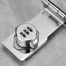 창고자물쇠 사물함잠금장치 비밀번호자물쇠 블랙-323, 1개