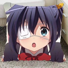 중2병도 사랑을 이야기하자 베개 작은 새 여섯 꽃 주변 베개 핸드메이드 카드 통 베개 학생 생일 선물, 다크 그레이