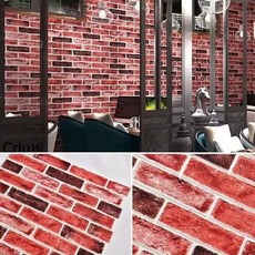 가남 3D 입체 폼블럭 벽지 이음새 없는 접착식 폼타일 벽돌 스티커 70cm x 70cm, 10개, 5014