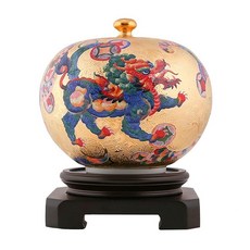 精緻手工彩繪獅咬球擺件 裝飾藝術品 客廳書房招財擺設, 金色