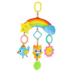 shangren 동물 아기 매달려 딸랑이 장난감 인터랙티브 장난감 유모차 자동차 딸랑이 활동 장난감 유모차, 기타, 크리스탈 벨벳, 올빼미