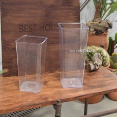 아크릴 꽃통 14x30cm 꽃화병 플라워박스 인테리어화병