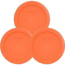 파이렉스 7200-PC 2컵 오렌지 식품 보관 교체 뚜껑 3개, 파이렉스 7200-PC 2컵 오렌지 식품 보관 교체 뚜