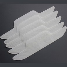 100p 자연 펄프 모자 오염 방지패치 땀얼룩 땀흡수 패드 셔츠깃 모자캡, 셔츠오염방지-흰색, 10세트
