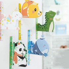 신비가 키측정 키재기 스티커, 판다