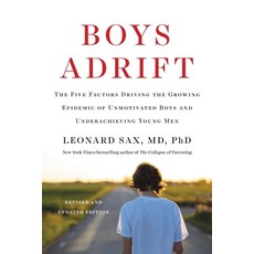 (영문도서) Boys Adrift: The Five Factors Driving the Growing Epidemic of Unmotivated Boys and Underachie... Paperback, Basic Books