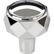 탑 노브스 킹스밀 노브 1 4인치 플랫 블랙 2317125, Polished Chrome