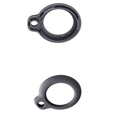 휴대용 라우드 벨 키체인 메탈 윈드 차임벨 백팩 텐트 펜던트 분실 방지, 검은, 흑색의