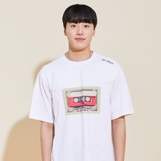 YONEX 221TS047U 大眾羽毛球短袖T恤 白色