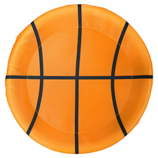 小 布飛盤 布製軟飛盤 直徑26cm 安全飛盤 躲避飛盤 軟式飛盤 布質飛盤 軟質飛盤, 橘色/籃球, 1個