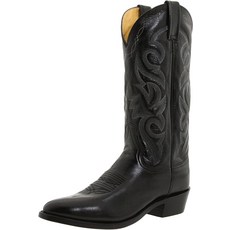 [미국수입정품] Dan Post Boots 남성용 밀워키 라운드 토 부츠 미드 카프 - 블랙 블랙. 10.5 250176