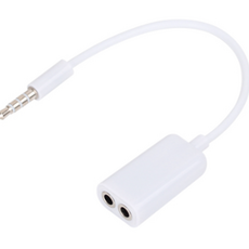 짧은 Y자 스테레오분배케이블 이어폰2개동시연결 4극오디오듀얼잭, NM-KSTY02