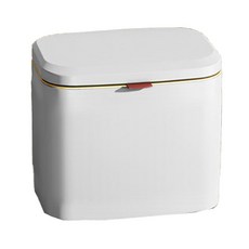 리치밤 고급 주방 쓰레기통 4L, 화이트