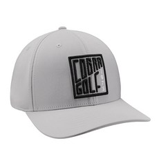 Cobra TOUR系列高爾夫球帽，可調整頭圍，透氣舒適，時尚運動帽款, 1個, 灰色, 灰色