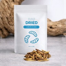 엔토모 파충류 도마뱀 거북이 햄스터 고슴도치 사료 먹이 동애등에 건조 80g, 1개