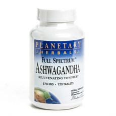 PLANETARY HERBALS 南非醉茄錠 570mg, 120顆, 1罐