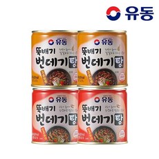유동 뚝배기 번데기탕 구수한 맛 280g 2개 +얼큰한 맛 280g 2개, 없음, 4개