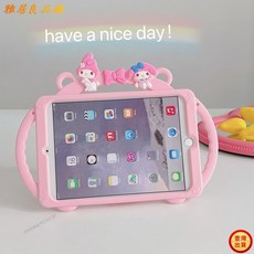 卡通旋律可愛平板內置2020 air4 mini6 5 1彩虹支架ipad pro case卡通矽膠軟, 旋律 + 繩索,三星 A8 x200 / x205 10, 1個
