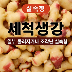 [온곳간] 경북 세척생강 알뜰 / 생강즙 잡내제거 요리용 / 국산 생강, 1박스, 500g