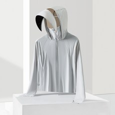 【釣友俱樂部】女款夏季釣魚防曬衣 長袖防紫外線UPF50 透氣原紗型釣魚防曬服外套, 淺銀灰,XL, 1個