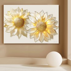 더마네이처 해바라기액자 돈들어오는 인테리어그림, 9번 해바라기그림