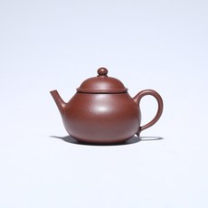 宜興紫砂壺 梨形 手工製作 原礦紫泥 雅器, 1個, 红褐色