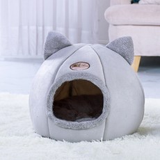 DUGNMARKT 고양이 쉼 공간 귀 집 달린 하우스, 1개, 상세페이지 참조