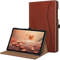 Fintie 삼성 갤럭시 탭 A9 플러스/A9+ 5G 11인치 2023 모델SM-X210/X216/X218용 케이스 포켓이 있는 다각도 보기 스마트 스탠드 백 커버 자동 웨, 브라운