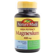 Nature Made 萊萃美 High Potency鎂軟膠囊 400mg, 1罐, 60顆