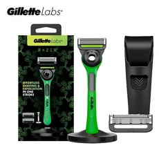 Gillette Labs Razor 공동 브랜드 면도기 세트 Flexdisc 5겹 블레이드 날카로운 수염 남성용 포함), 02 Standard set 1case