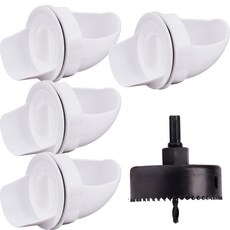 DIY 자동 닭 모이통 사료통 PVC 피더 병아리 조류 엘보 급여기 급식기, PVC 피더 × PVC 피더 × 4개, 1개