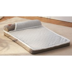 【可拆洗隔日到】寵物床 狗床 貓床 寵物床墊 寵物睡墊 寵物床可拆洗 狗床墊 狗狗睡墊 狗狗床墊 高彈力PP棉 加高加厚, 1個, 質感灰