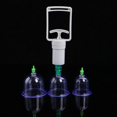 12入真空拔罐器 拔罐 活血行氣 拔罐杯 送拔罐槍 真空槍抽氣式撥火罐【GM470】, 1套