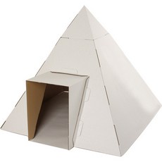 페이퍼 건축 종이 피라미드 이집트 역사 종이집 창의력 어린이집 어린이, 1개
