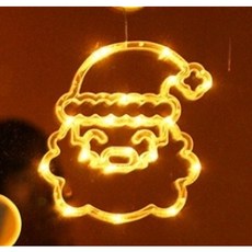 現貨 隔日到貨 2024新款 LED聖誕燈 掛燈吸盤燈 聖誕節裝飾品場景佈置 店面店鋪裝飾, 老人, 1個