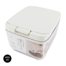 復古家。日本MARNA Good。單手按壓密封防潮收納罐 麵粉盒, 1個, 450ml