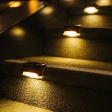 太陽能邊緣燈戶外花園燈 4入, 黃光