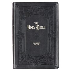 (영문도서) KJV Holy Bible Giant Print Full-Size Faux Leather Red Letter Edition - Thumb Index & Ribbon ... Leather, Christian Art Gifts, English, 9781642728804