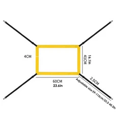 조절 가능한 타격 네트 타겟 야구 던지기 연습용 전문 투수 훈련 장치 피칭, 수집바구니, 1개