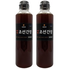 50년전통대현상회 국산콩 100% 조선간장 국간장, 2개, 500ml