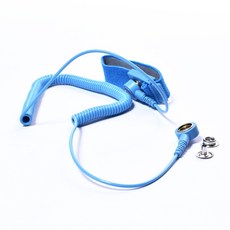 대전방지 손목 밴드 Wrist Strap 제전방지 ESD 손목밴드 코일형악어클립/코일형스넵형, 코일형 스넵형 10ft(304cm), 1개